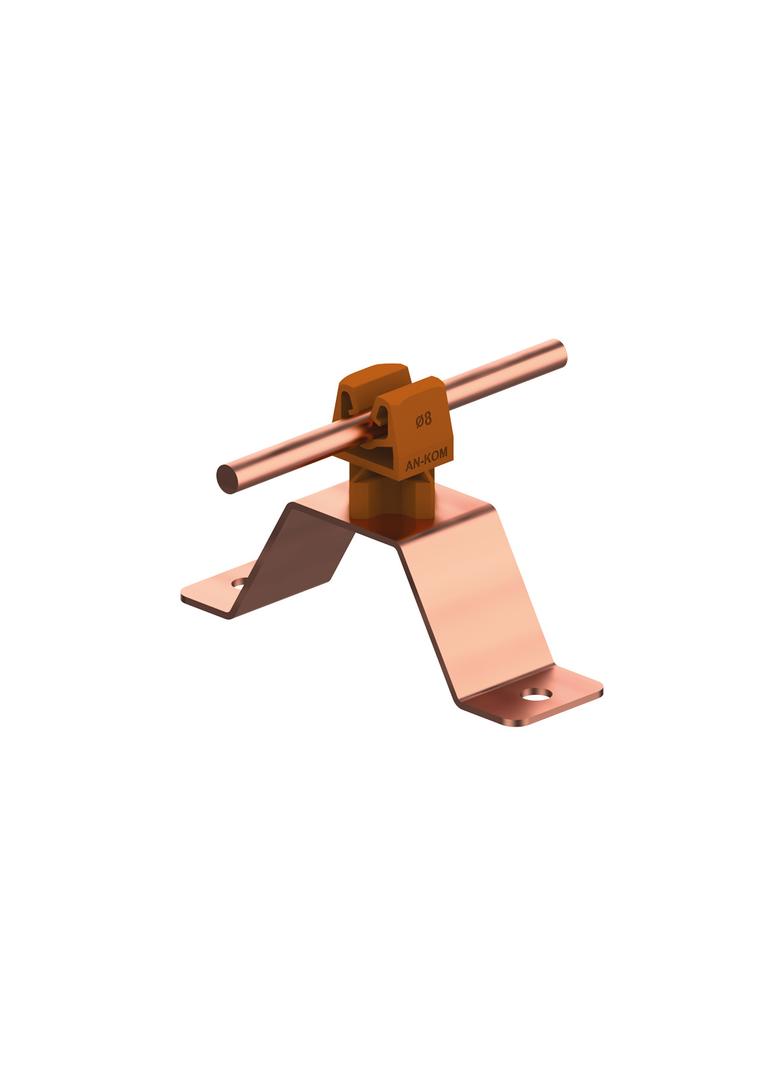 AN-11WN/CU/ Uchwyt przykręcany H=3,5cm Z-zatrzask /CU/ brązowy