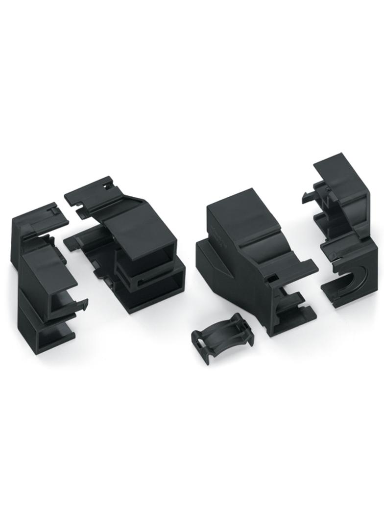 obudowa odciążająca przewody podwójna 3+4-torowa czarna