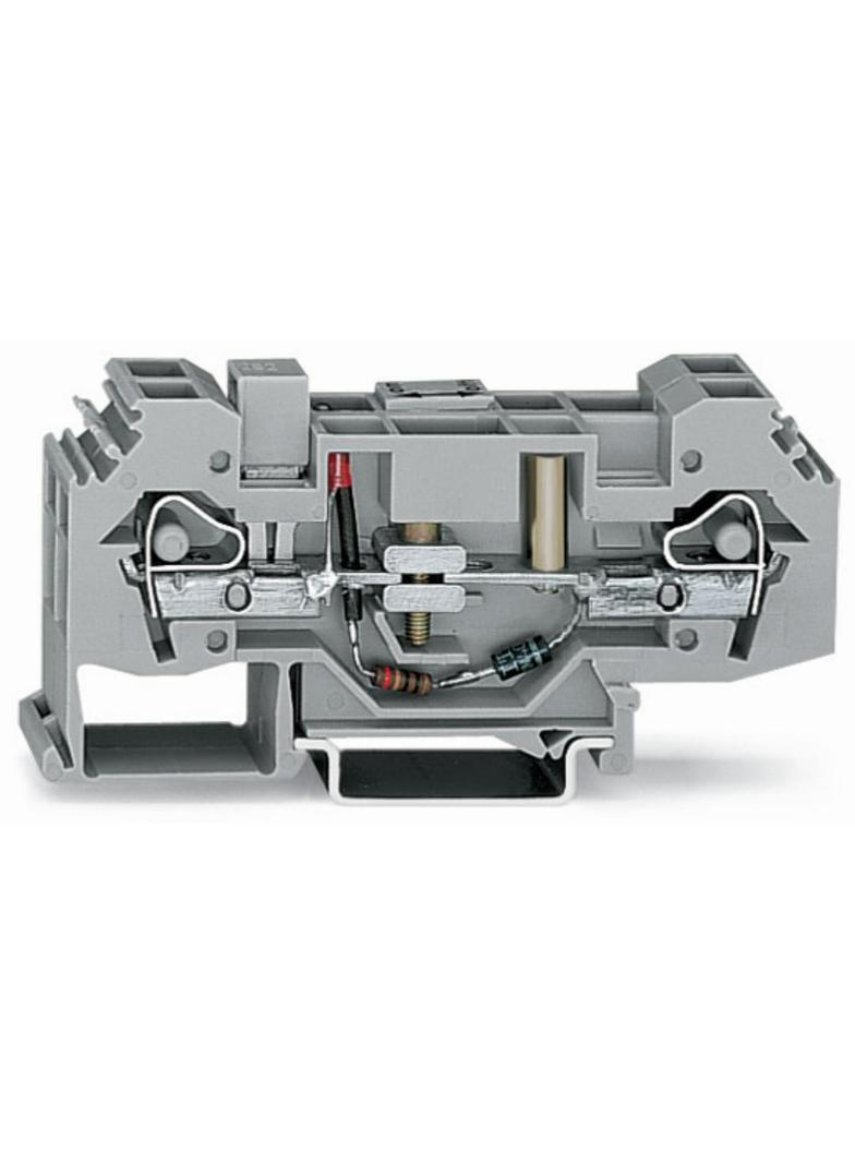 złączka do kontroli doziemień 6 mm2 120 V szara