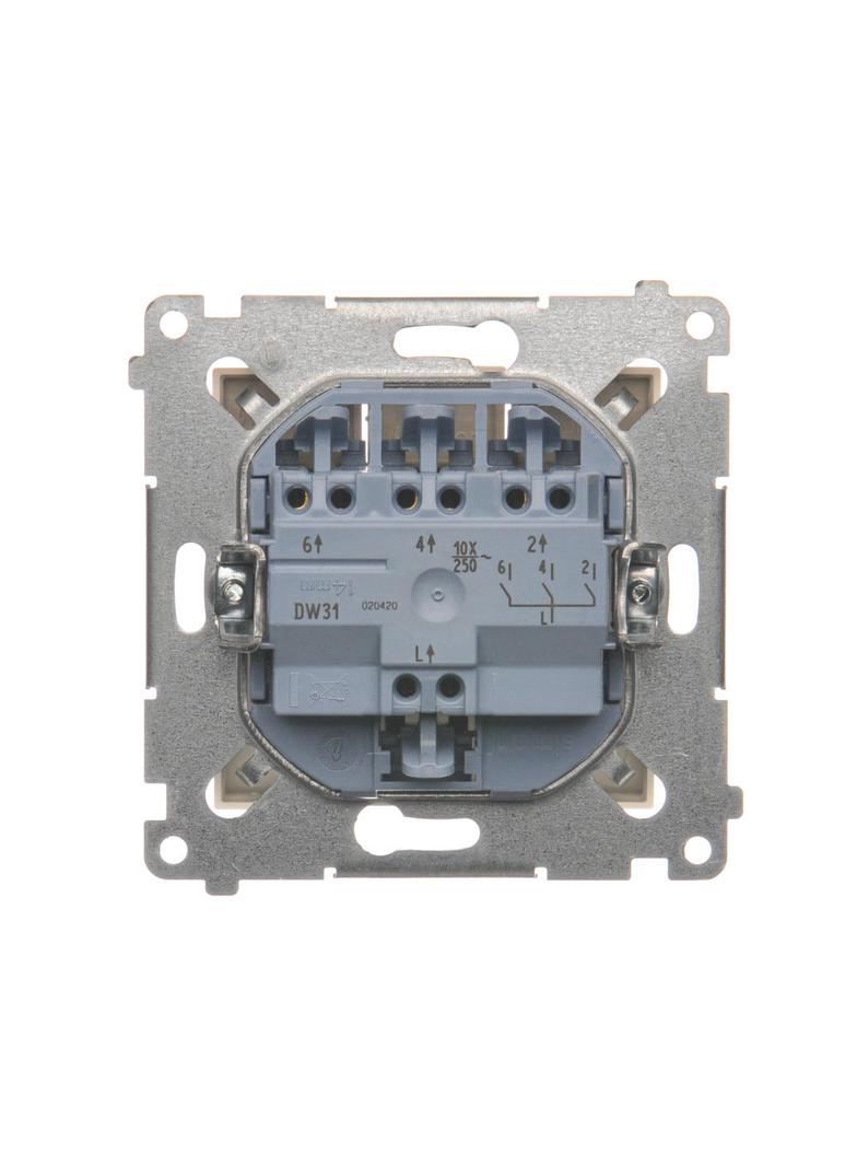 Simon 54 Łącznik potrójny 10A 250V szybkozłączka kremowy DW31.01/41 KONTAKT