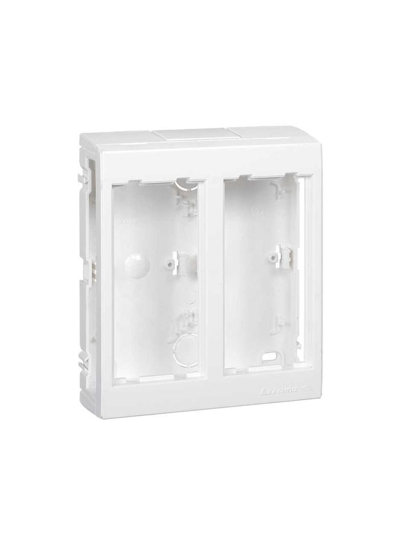 Simon Connect Obudowa natynkowa 2-modułowa 4x K45 czysta biel