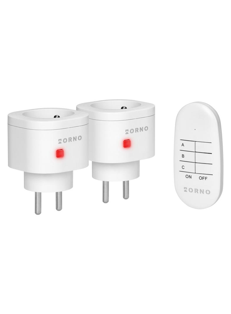 Zestaw bezprzewodowych mini gniazd sterowanych pilotem 2+1 OR-GB-462