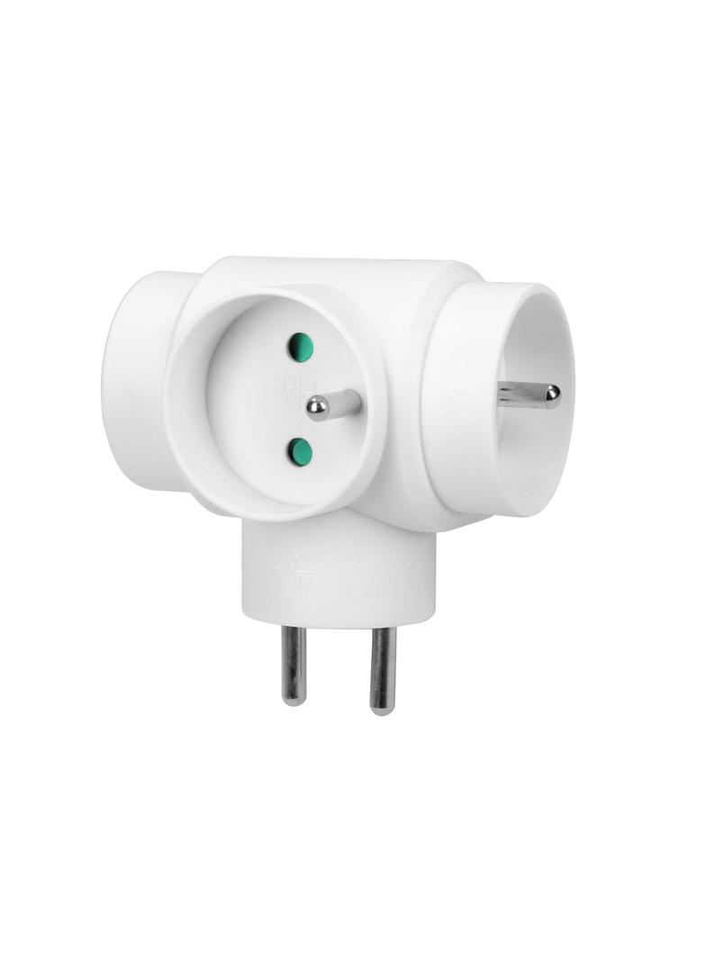 Rozgałęźnik 3x2P+Z biały OR-AE-13184 ORNO