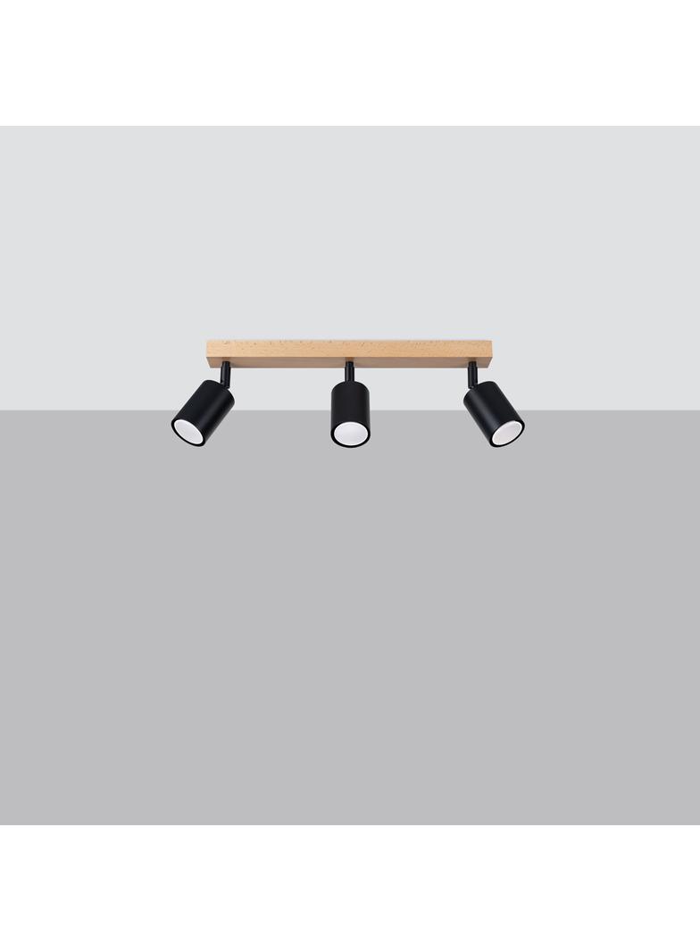 Sollux Plafon VERDO 3L czarny SL.1293