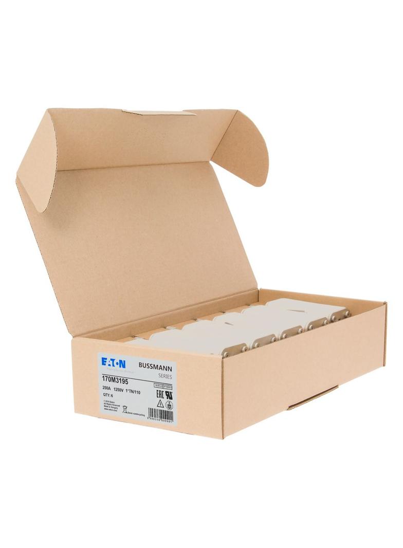 FUSE 250A 1250V 1*TN/110 AR CU Wkładka szybka 250A AC 1250V rozmiar 1 45x58x138 mm a 170M3195 EATON