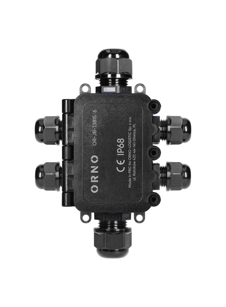 Puszka natynkowy HD IP68, 0,5-6,0mm2 ,2 dławnice M20, 4 dławnice M16