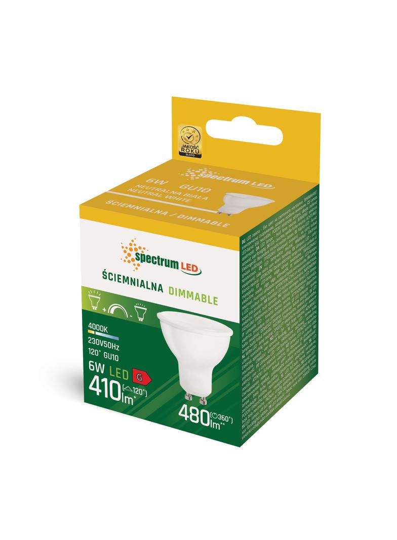 LED GU10 230V 6W NW DIMMABLE SPECTRUM