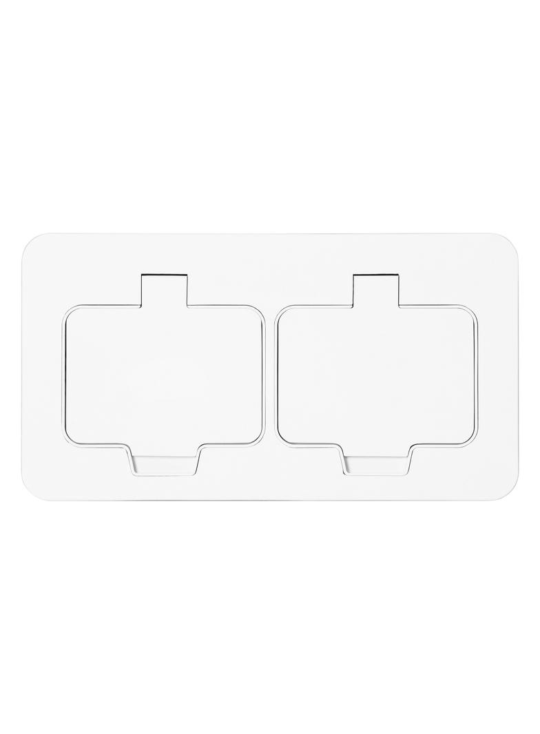 Hermetyczne gniazdo elektryczne podwójne prostokątne IP55 2x2P+Z(French) białe OR-GM-9047/W ORNO