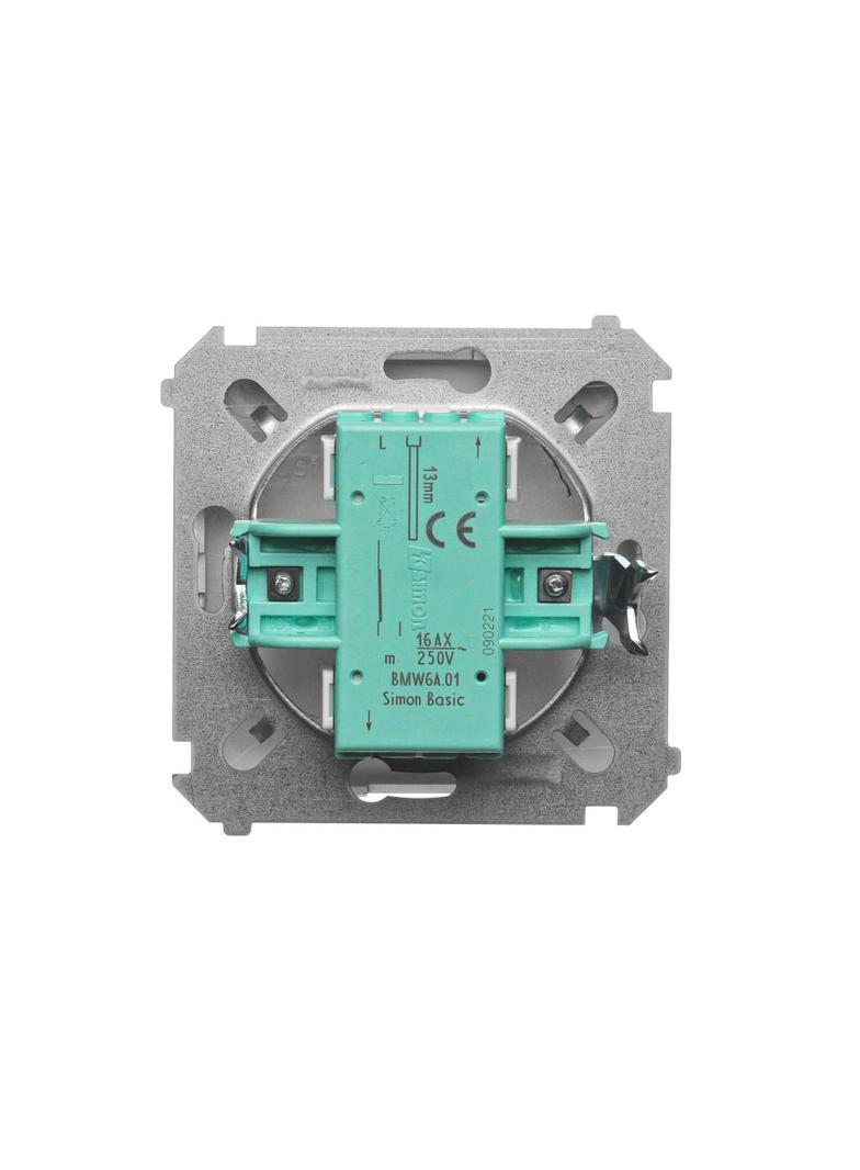 Simon Basic Łącznik schodowy 16A 250V zaciski śrubowe satynowy BMW6A.01/29 KONTAKT