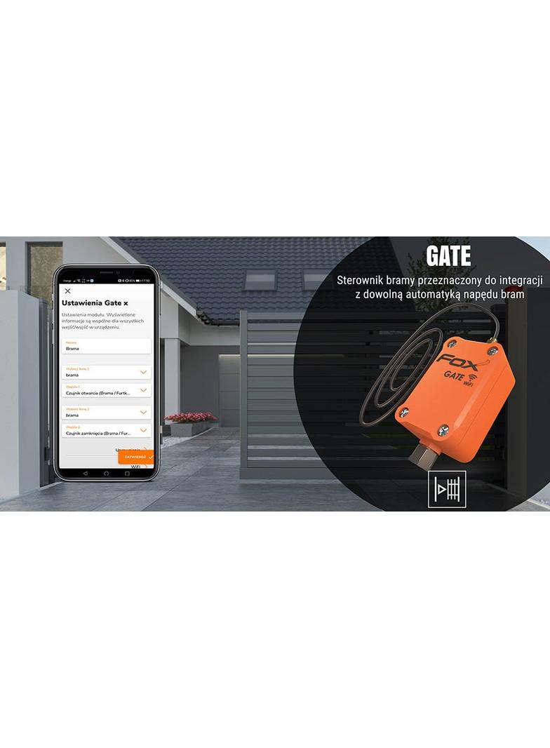 GATE-G (kolor szary) 2 kanałowy sterownik bram Wi-Fi