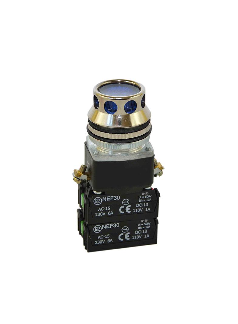 Przycisk NEF30-KL 2X2Y 130V niebieski W0-NEF30-KL 2X2Y/110V N PROMET