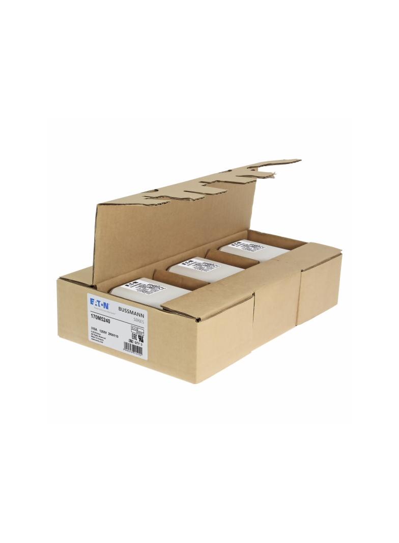 FUSE 315A 1250V 2KN/110 AR CU Wkładka szybka 315A AC 1250V rozmiar 2 61x77x138 mm aR DIN I 170M5240