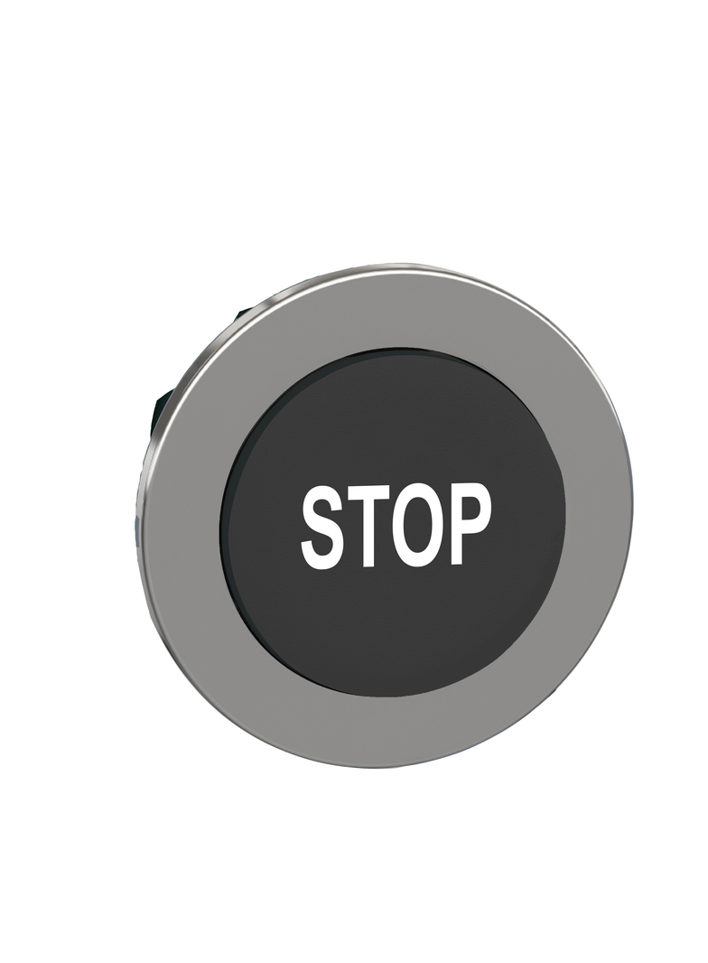 Harmony XB4 Główka przycisku podświetlanego wystający czarny białe oznaczenie STOP
