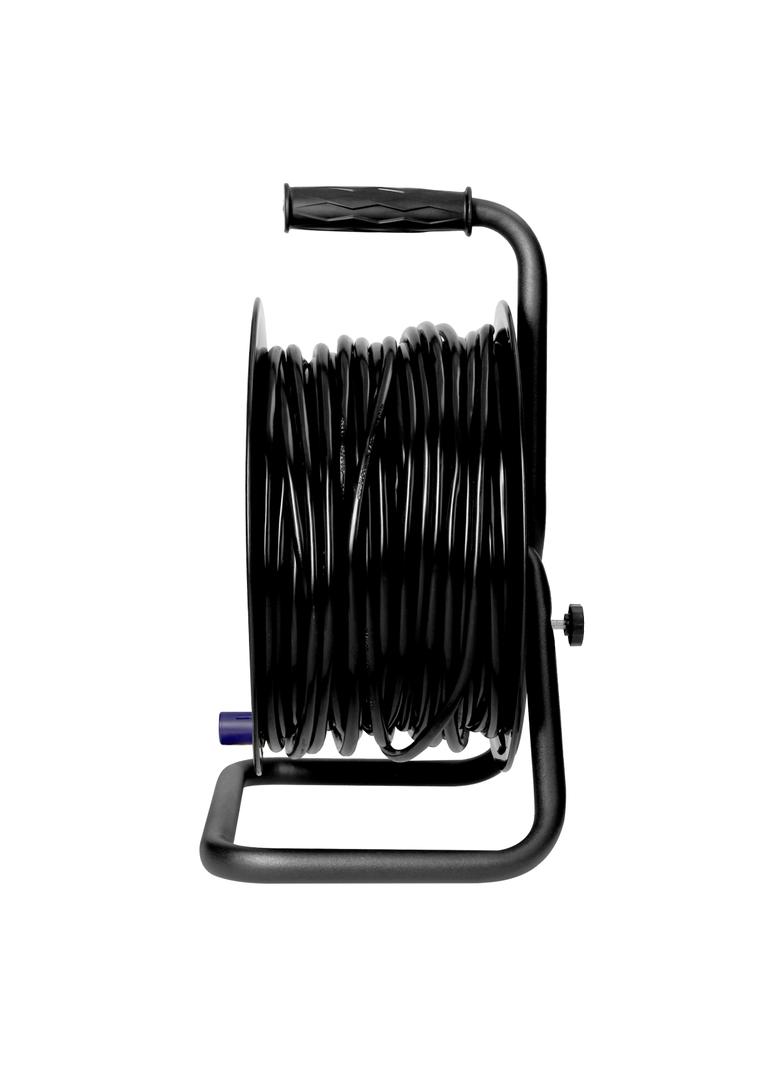 Przedłużacz bębnowy, 4 gniazda 2P+Z Schuko, kabel PVC H05VV-F 3x1,5mm2, długość - 50m, STAŁE GNIAZDA