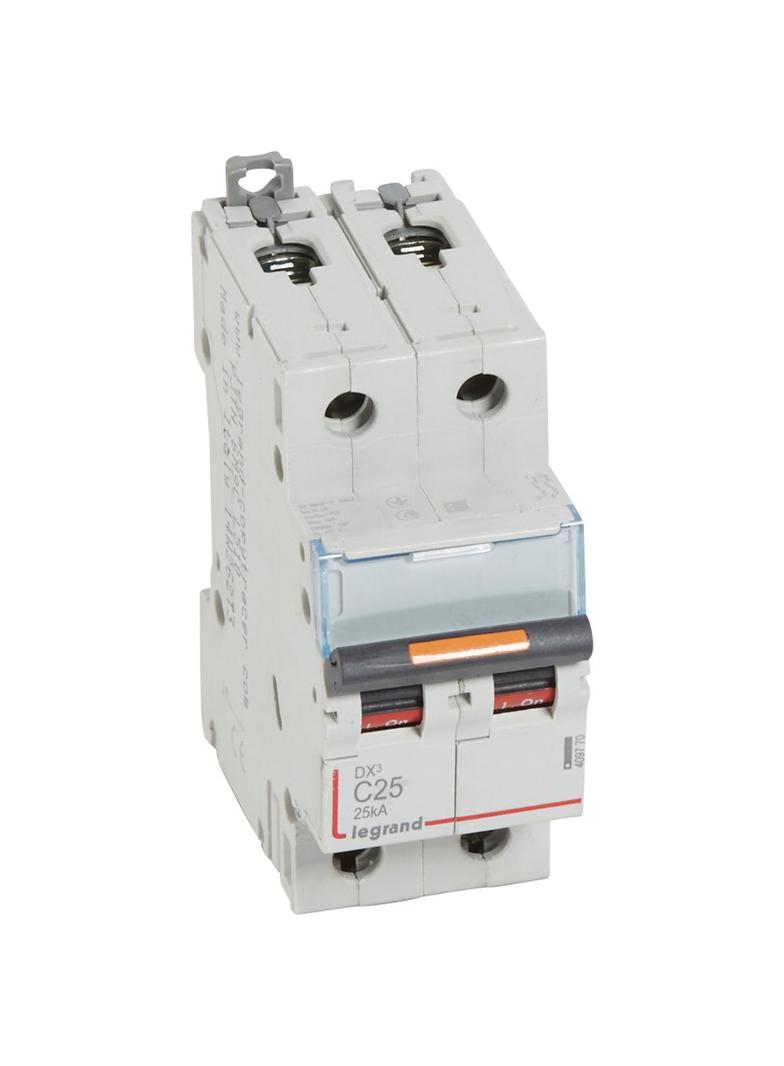 Wyłącznik Nadpradowy 2P C25A 25Ka S322 DX3 409770 LEGRAND