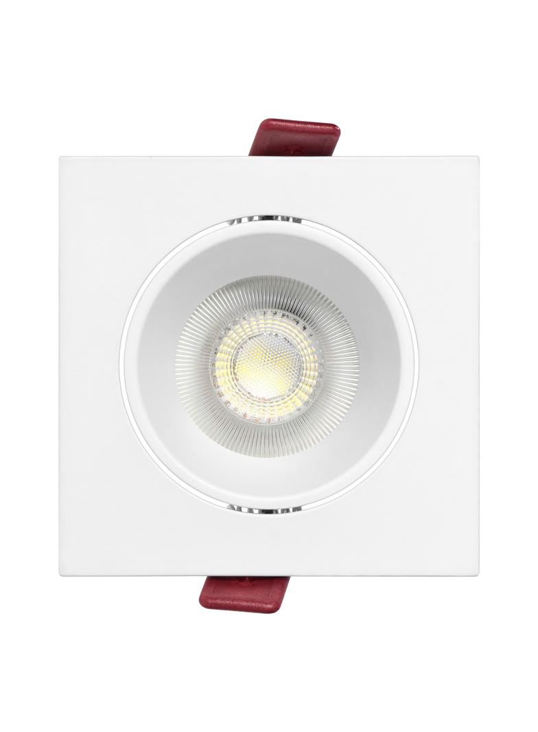 FONDI SC ramka dekoracyjna oprawy punktowej, MR16/GU10 max. 50W, kwadrat, stała, aluminiowa, biała