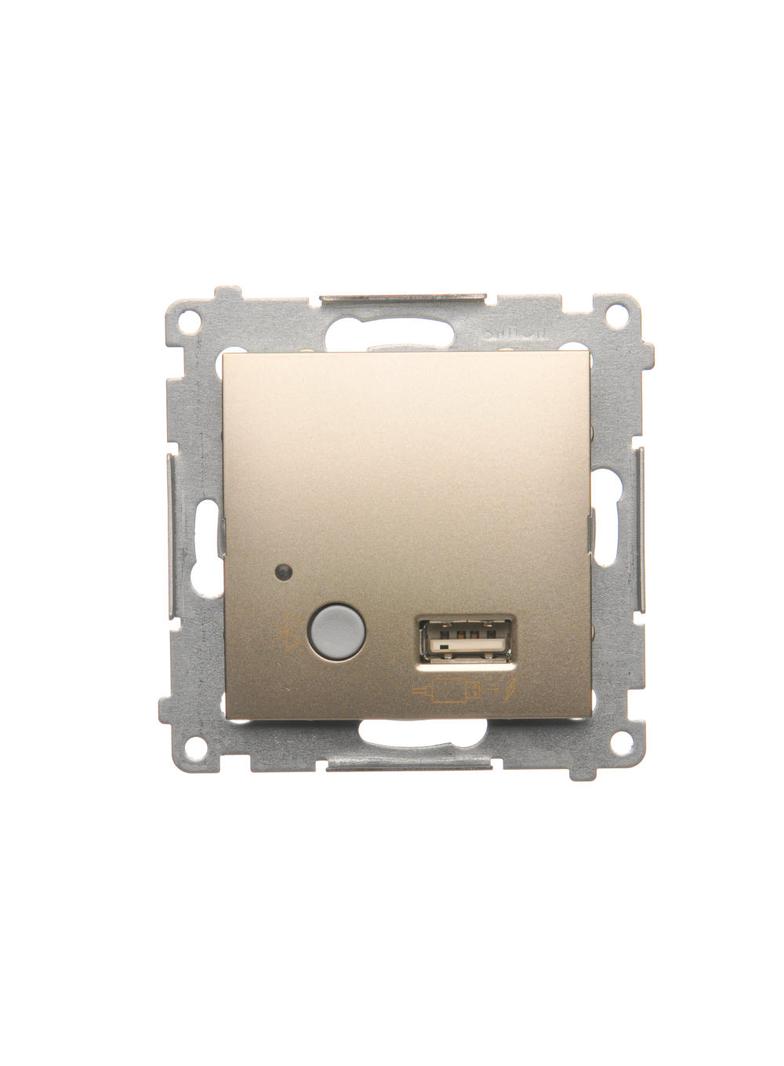Simon 54 Odbiornik Bluetooth z ładowarką USB złoty mat