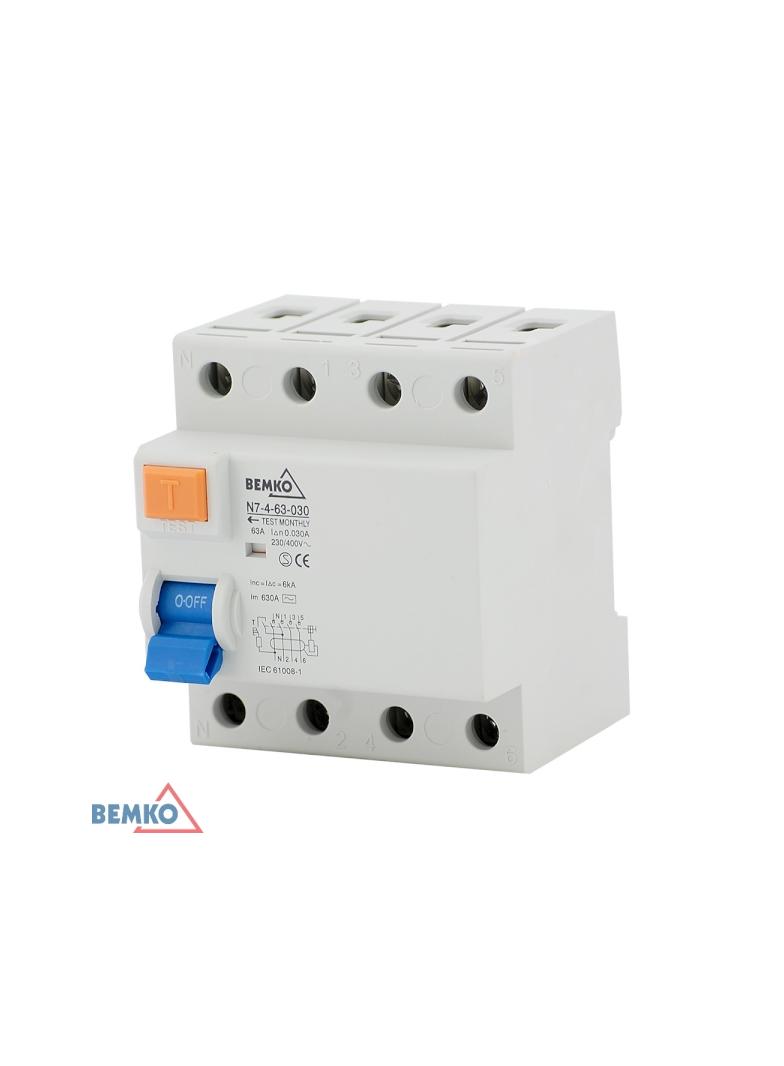 WYŁĄCZNIK RÓŻNICOWOPRĄDOWY AC 4P 25A 30mA