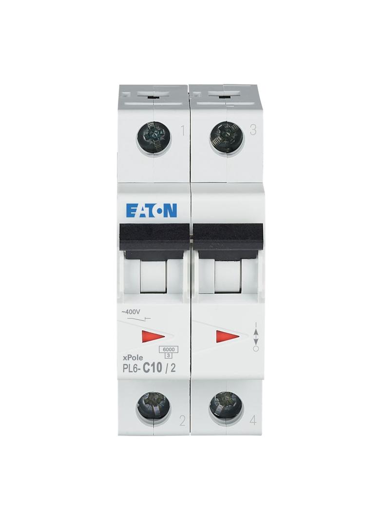 PL6-C10/2 Wyłącznik nadprądowy 6kA C10A 2P 286565 EATON