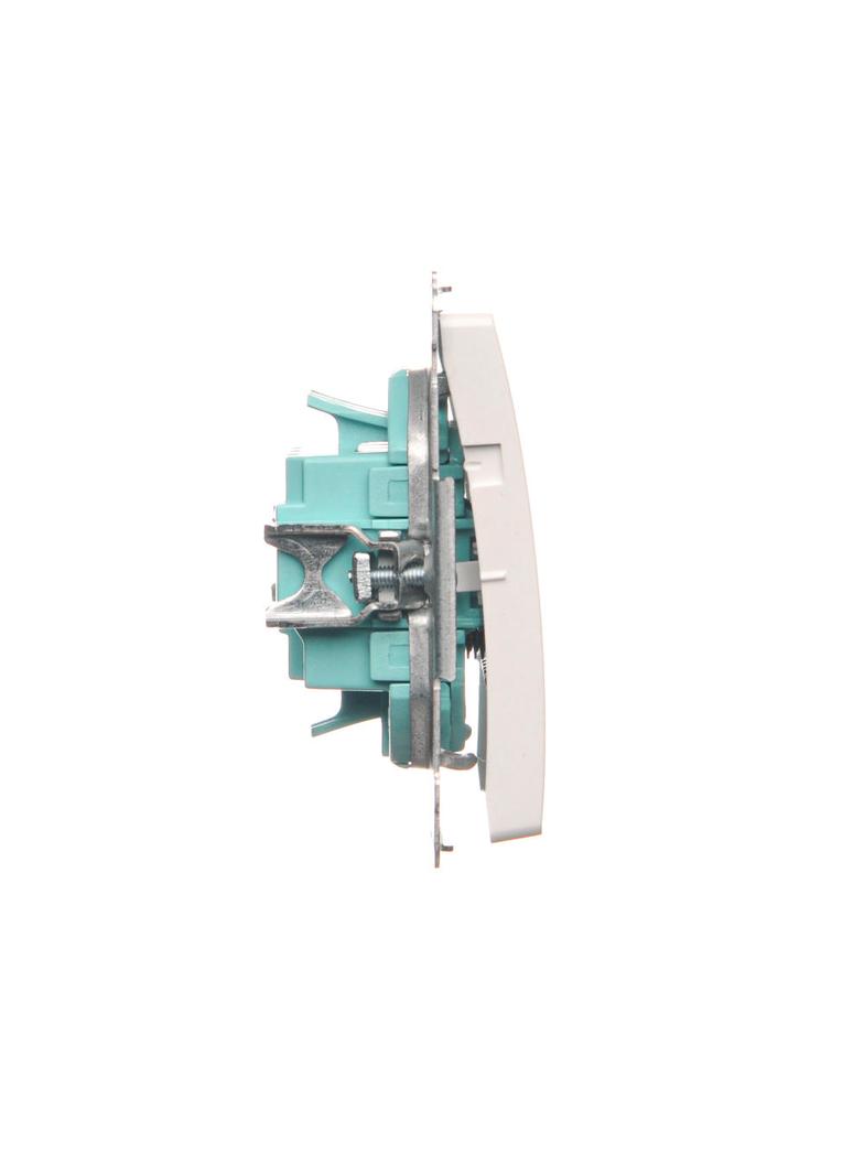 Simon Basic Przycisk potrójny 10A szybkozłączka biały