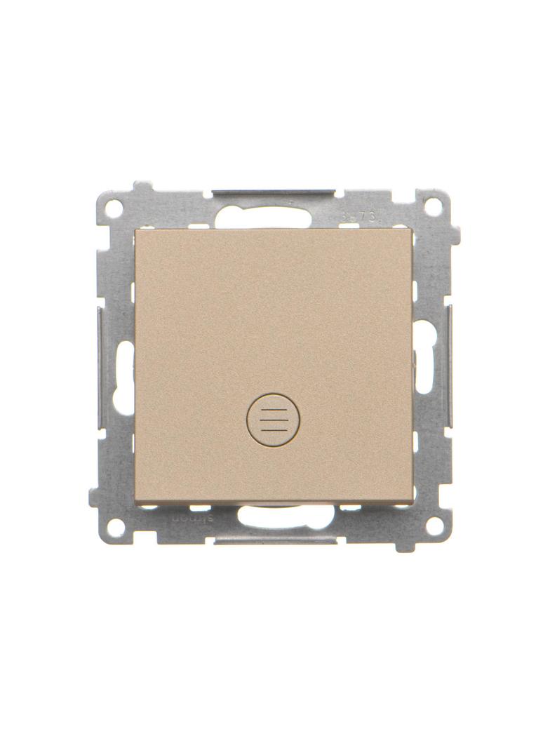 Simon 55 Przycisk zwierny pojedynczy zwierny z podświetleniem LED szybkozłączka Szampański mat