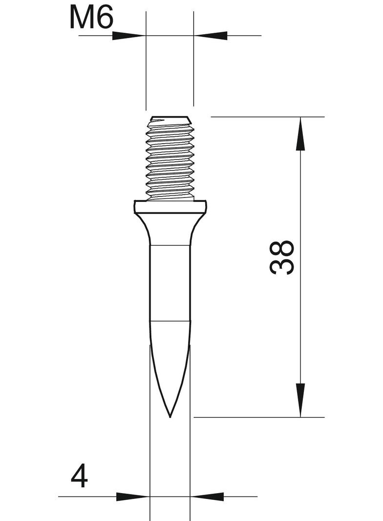 903, KOŁEK OBO Z GW.M6 DŁ.TRZ.30MM