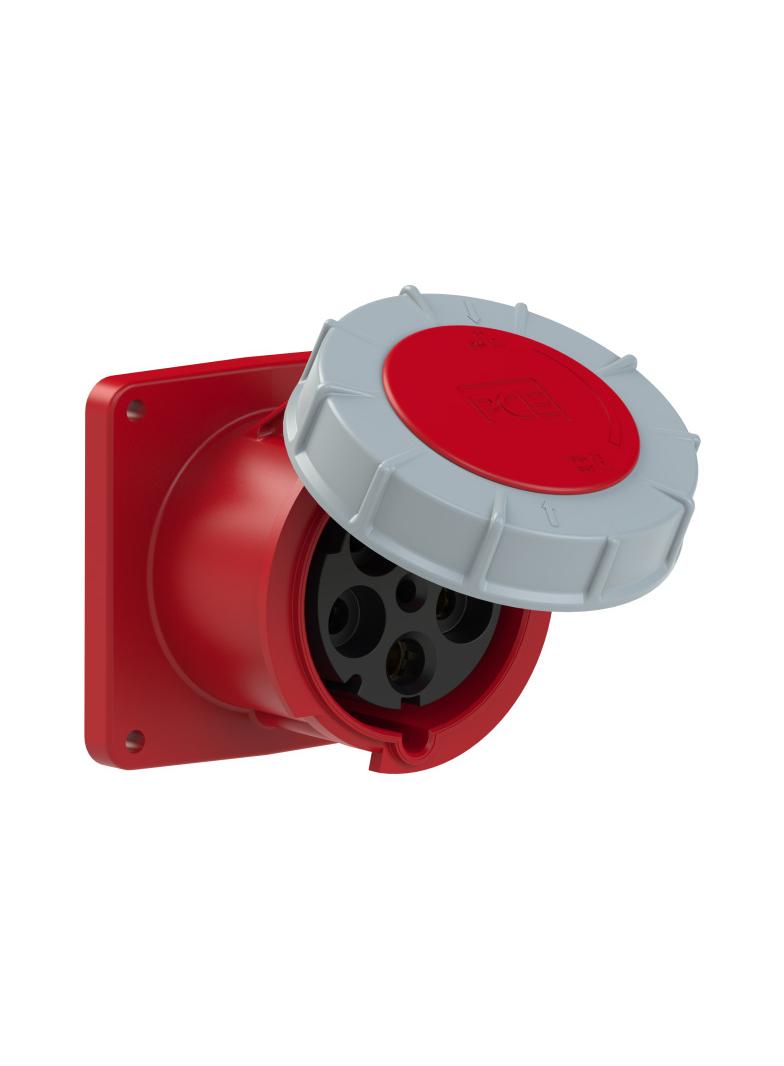 GNIAZDO TABLICOWE PROSTE POWER TWIST IP76 125A 400V 3P+Z+N 120x120mm  IP67