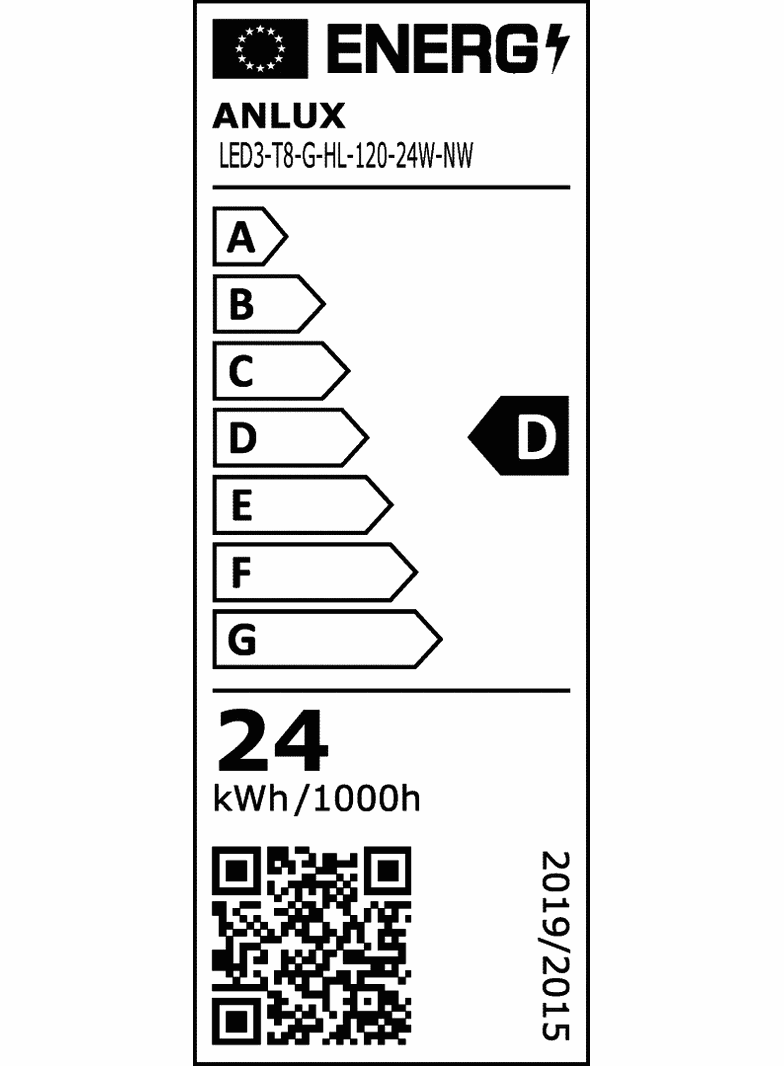 LAMPA TUBA LED T8 120CM 24W 230V 140LM/W NEUTRALNA BIAŁA 3 LATA GW. ANLUX