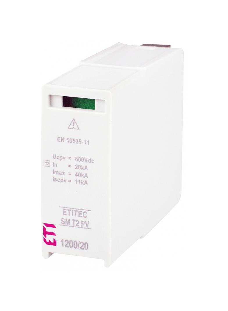 Moduł wymienny do ogran.przepięć Typ 2 (kl.C) do systemów PV MOD. SM T2 PV 600/20 S 002440636 ETI