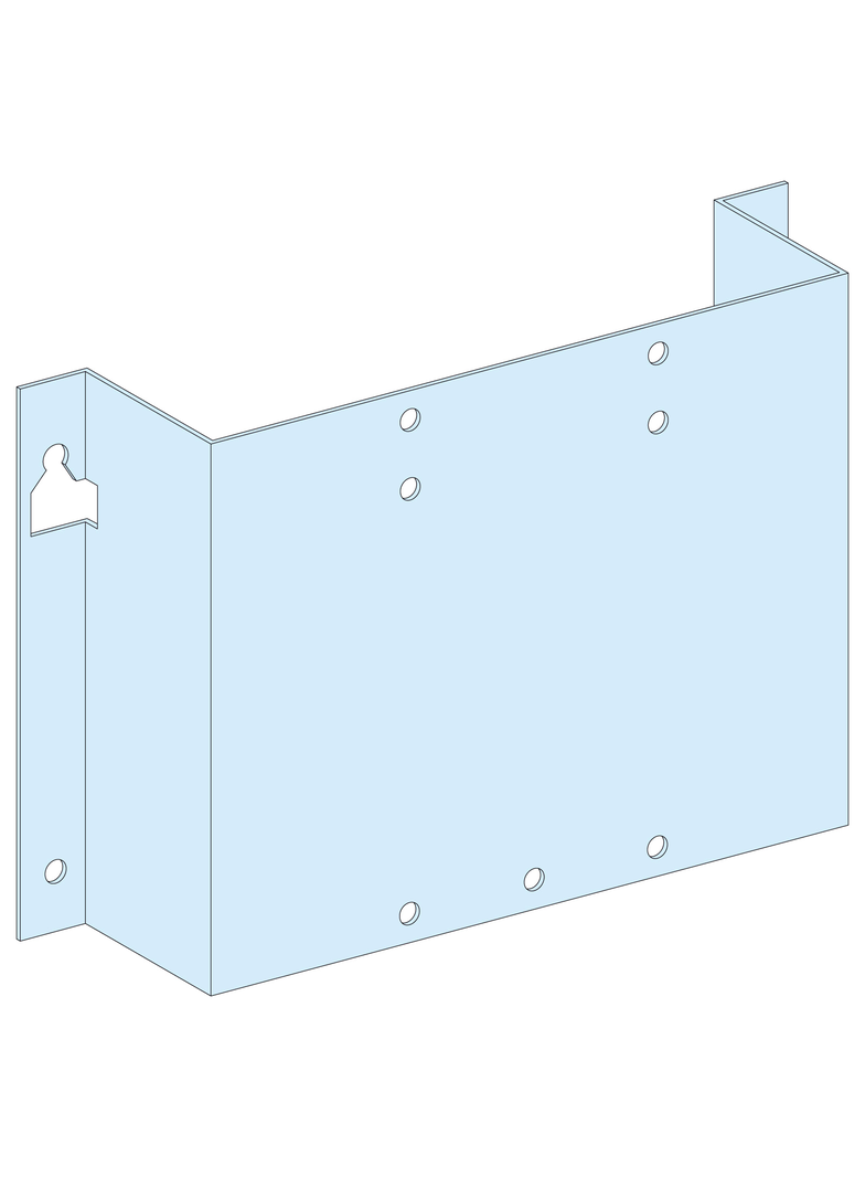 Rozdzielnice PrismaSet, płyta montażowa pionowa na stałe do Compact NSX-INS250 LVS03050
