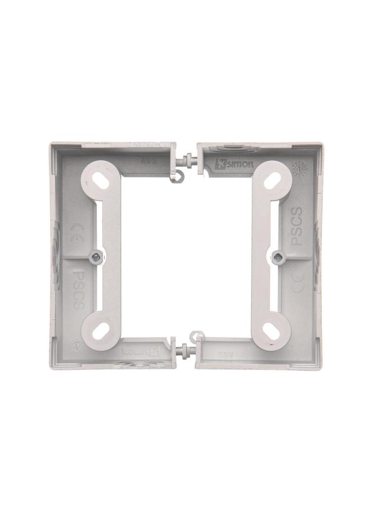Simon Basic Neos Puszka natynkowa pojedyncza składana do ramek Basic NEOS. Głębokość 40 mm. (1 szt.