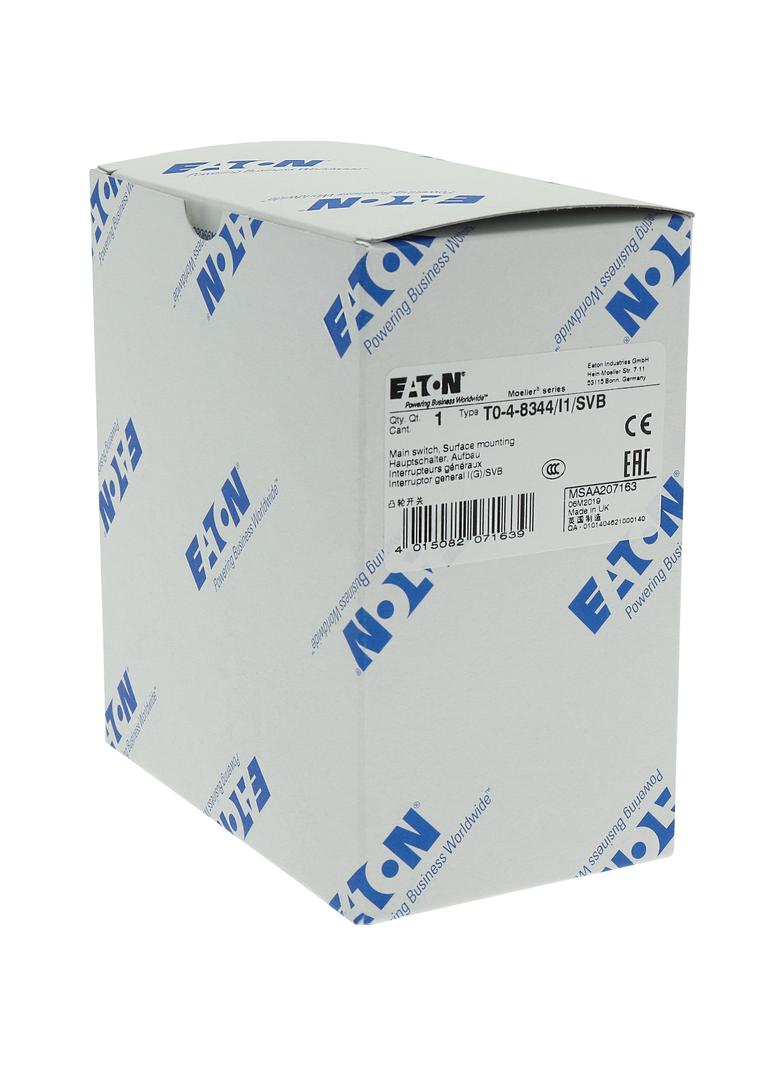 T0-4-8344/I1/SVB Łącznik krzywkowy 20A 6.5kW 207163 EATON