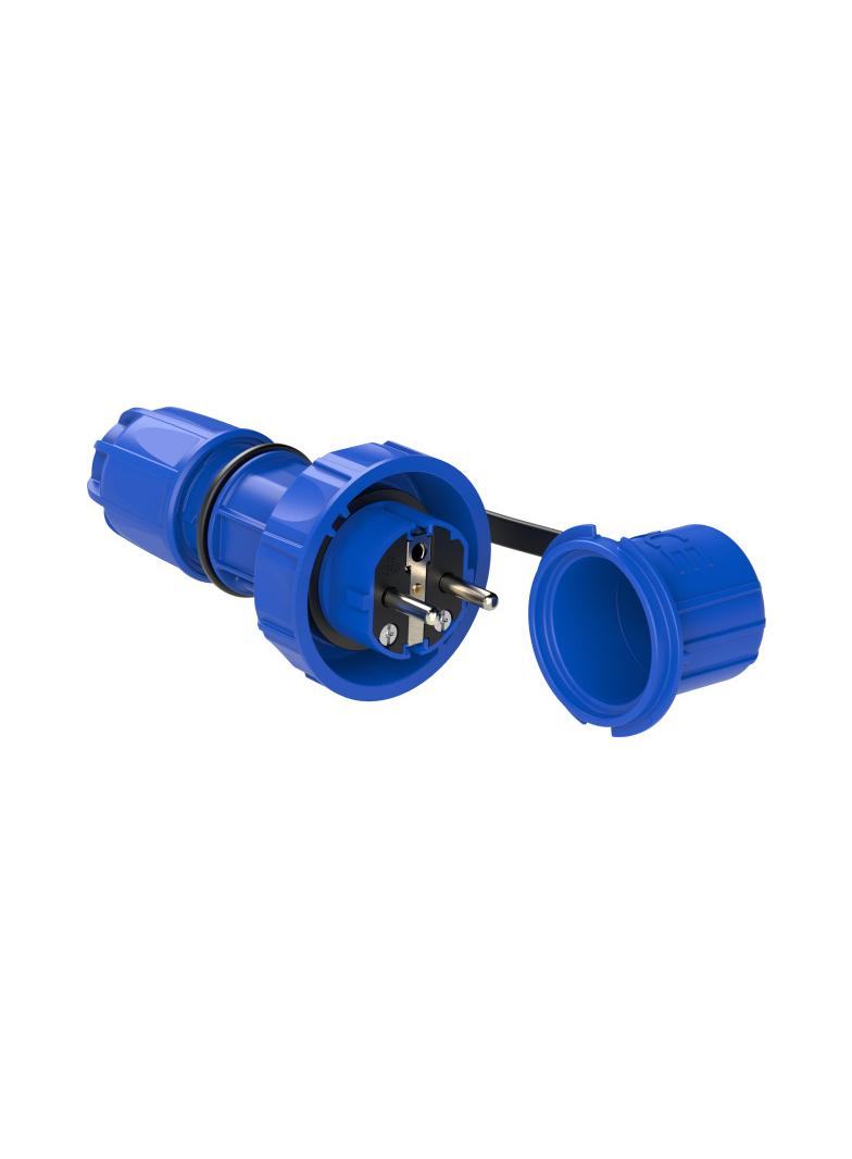 WTYCZKA PRZENOŚNE NAUTILUS 230V UNI-SCHUKO IP68 Niebieska standard uni-schuko 20051-b PCE