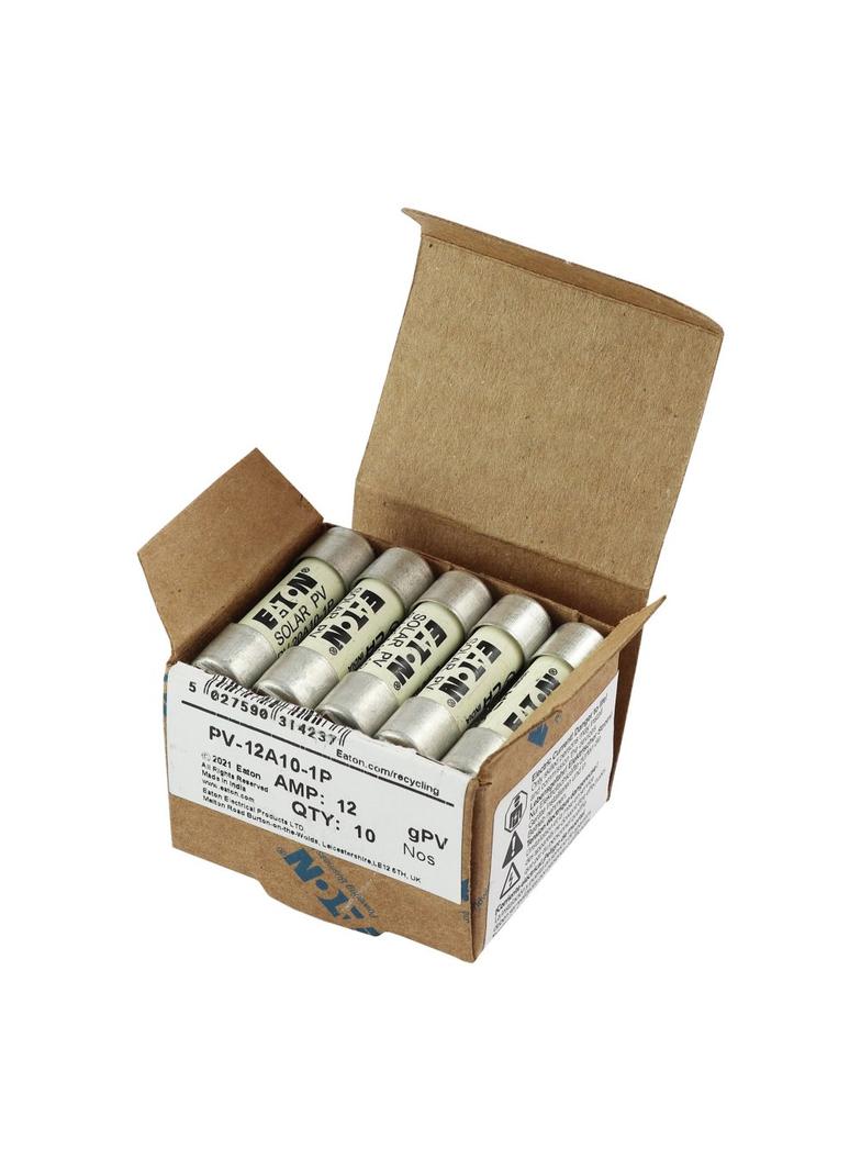 PV-12A10-1P Wkładka PV cylindryczna 12A 1000V DC PCB-1 10x38MM PV-12A10-1P EATON
