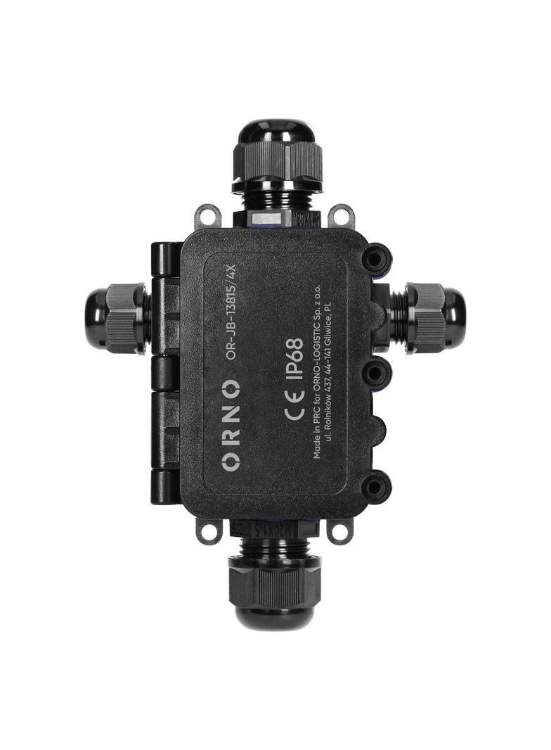 Puszka natynkowy HD IP68, 0,5-6,0mm2 ,2 dławnice M20, 2 dławnice M16, układ X