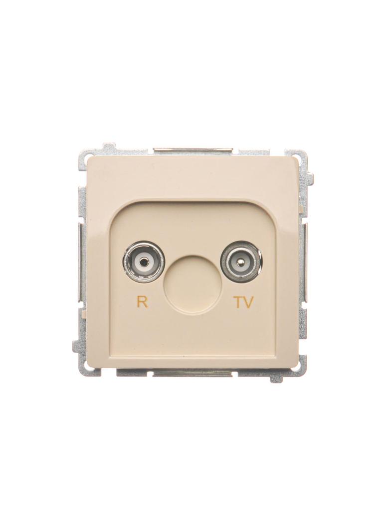 Simon Basic Gniazdo antenowe R-TV końcowe separowane 1x wejście: 5–862 MHz beż