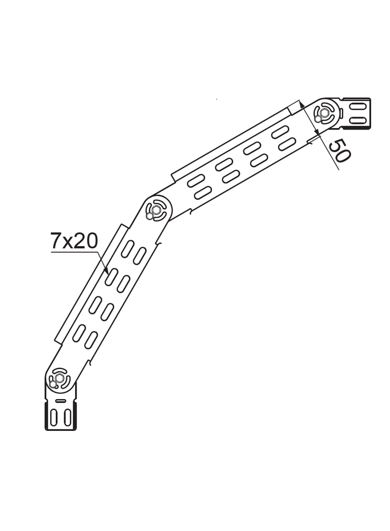 LLJ300H50 Łuk przegubowy 1,0 mm