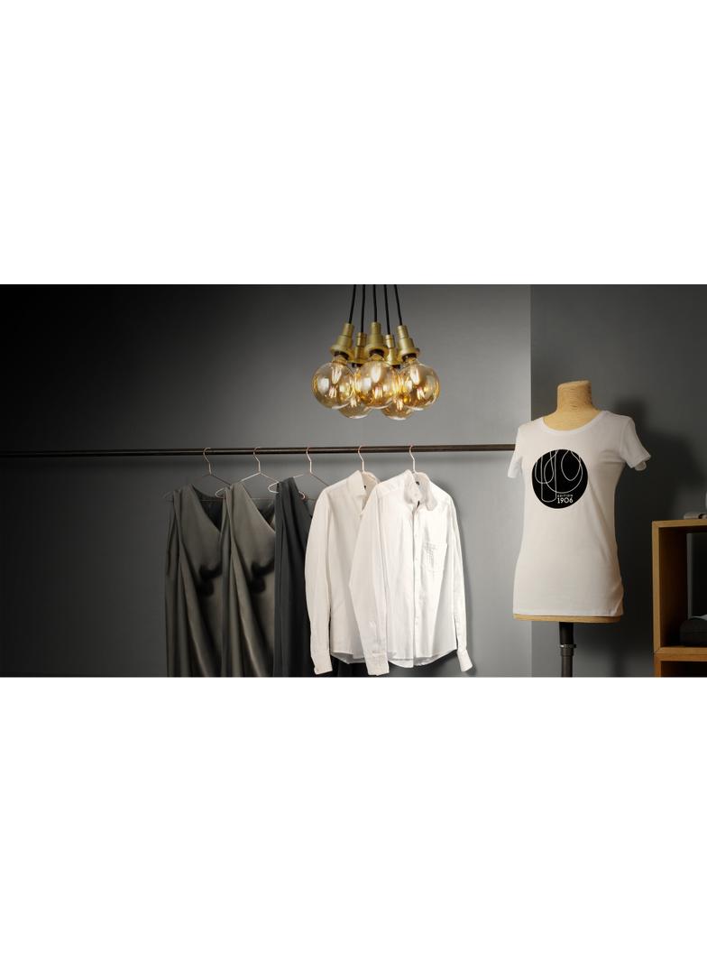 Lampa LED Vintage 1906 dim CL GLOBE125 Filament szkło przezroczyste GOLD 55 dim 7W 825 E27