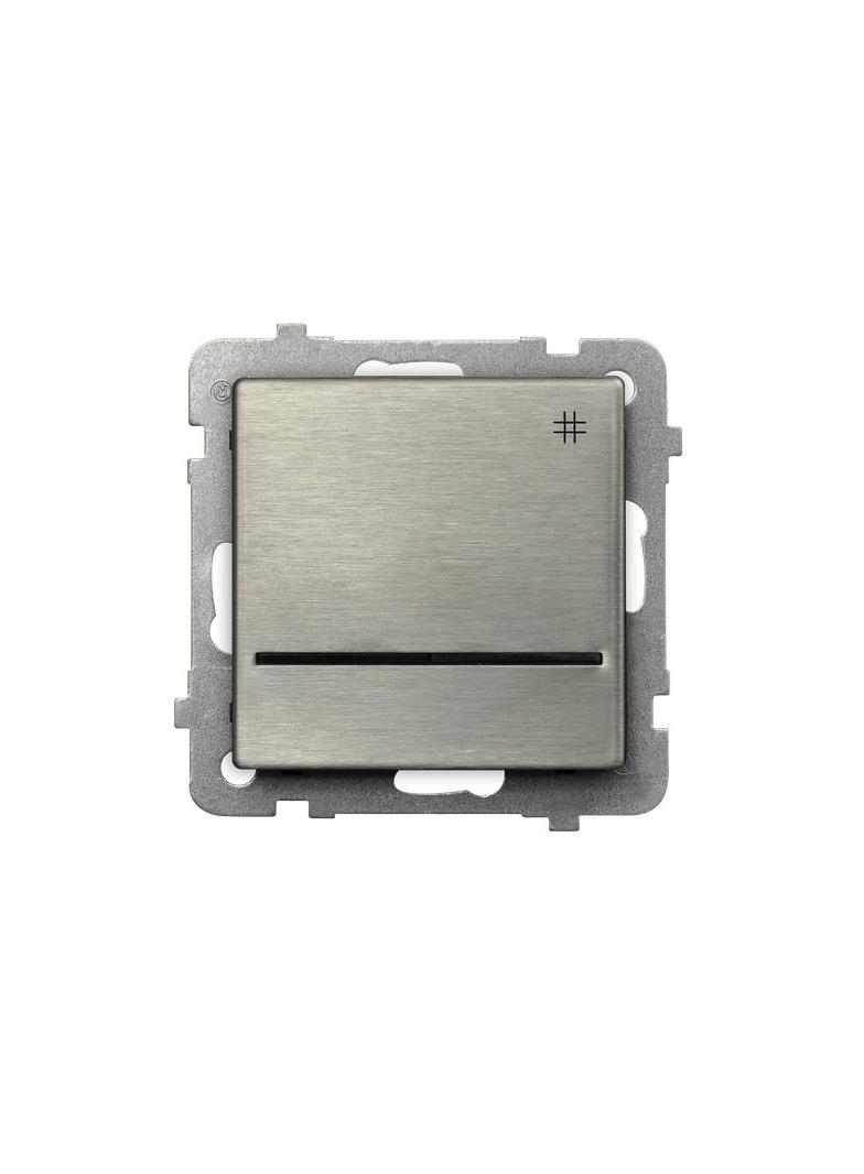 SONATA Łącznik krzyżowy z podświetleniem niebieskim - kolor stal inox