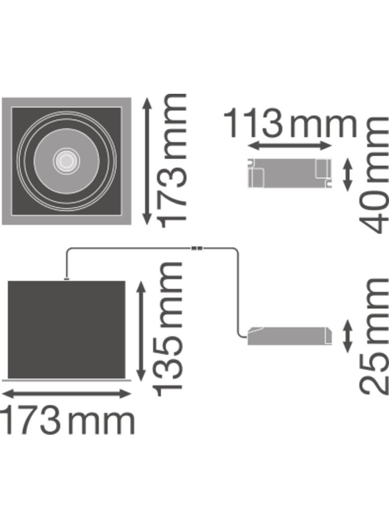 Oprawa SPOT MULTI 1x30W 4000K FL WT BK