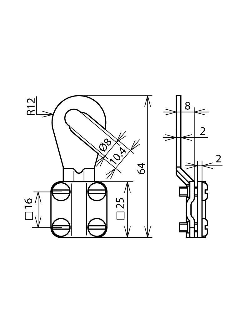 Końcówka kablowa uziemiająca 6-16 mm2, Cu /gal Sn
