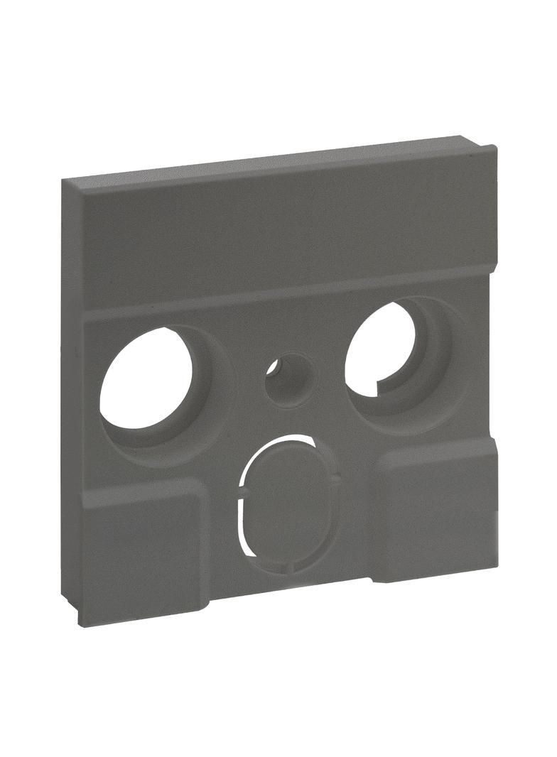 Niloe Step Plakietka Gniazda Tv Zewnętrznych Producentów 3 Otwory- Kolor Stalowy 863484 LEGRAND