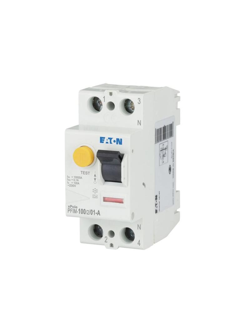 PFIM-100/2/01-A Wyłącznik różnicowoprądowy 10kA 100A 2P 100mA typ A 102827 EATON