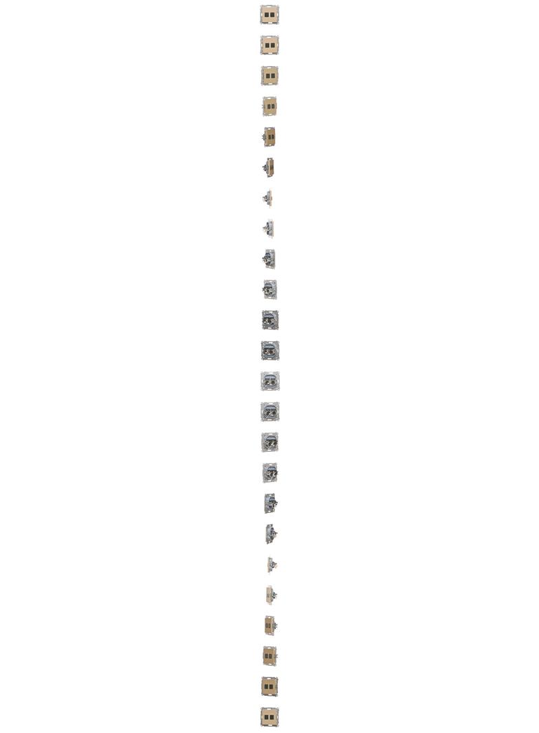 Simon 55 Gniazdo komputerowe podwójne RJ45 kategoria 6 z przesłoną przeciwkurzową Szampański mat T62.01/144 KONTAKT