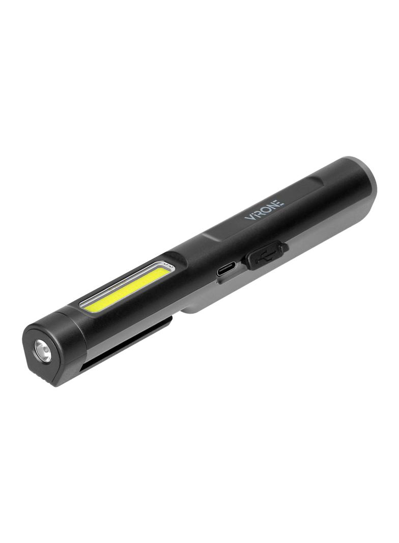 Latarka warsztatowa LED, 5+3W, 300lm+70lm, 600mAh, magnes, klips