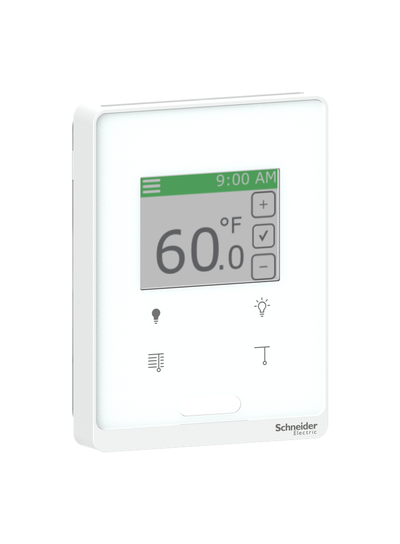 SXW, panel przedni z czujnikiem PIR, ekran dotykowy i 4 przyciski, Sensorbus, biały
