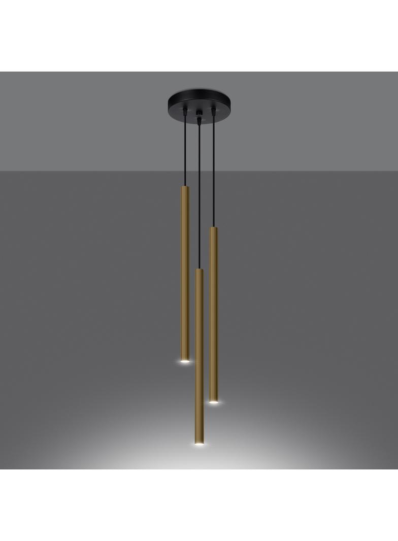 Sollux Lampa Wisząca PASTELO 3P złoty połysk SL.1197