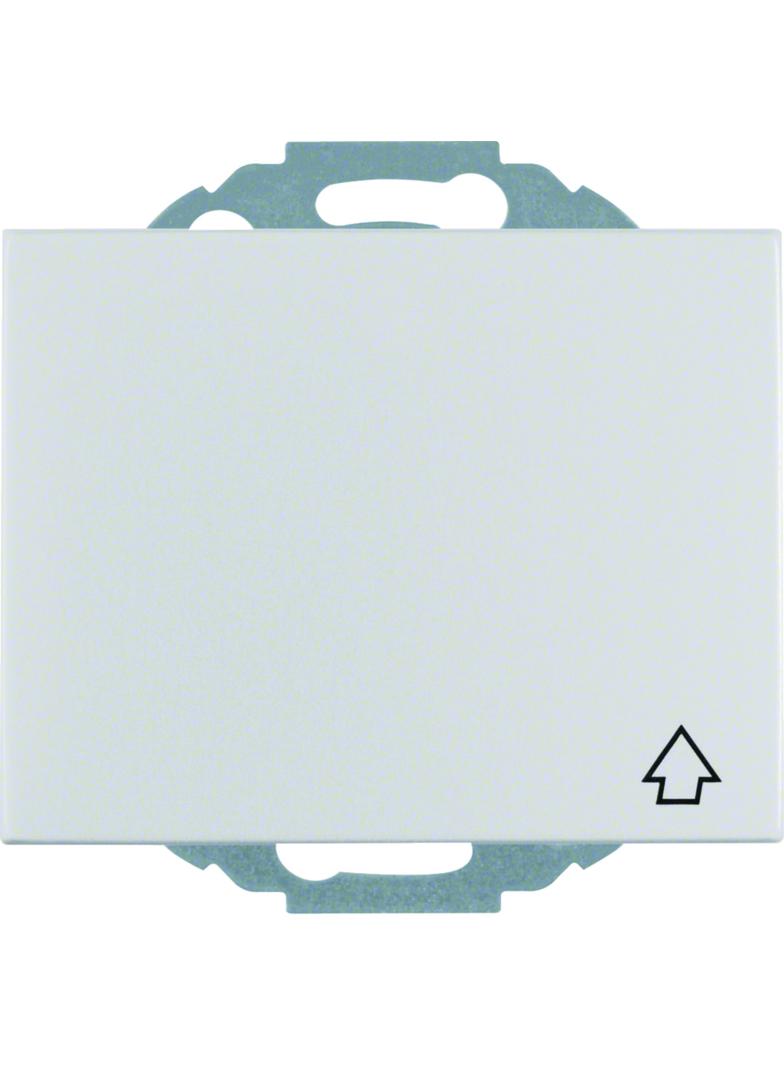 BERKER K.5 Gniazdo SCHUKO z pokrywą aluminium 47477103 HAGER