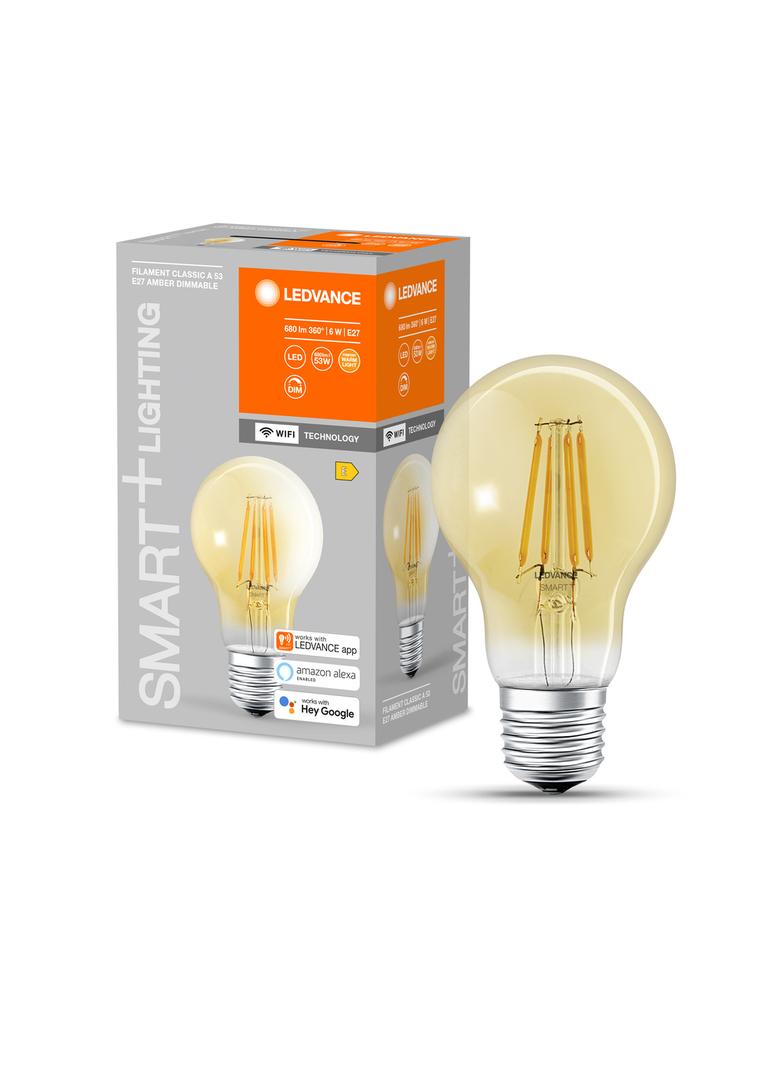 Lampa LED SMART WF A55D 6W/824 230VFilament szkło przezroczysteGDE27FS1LEDV