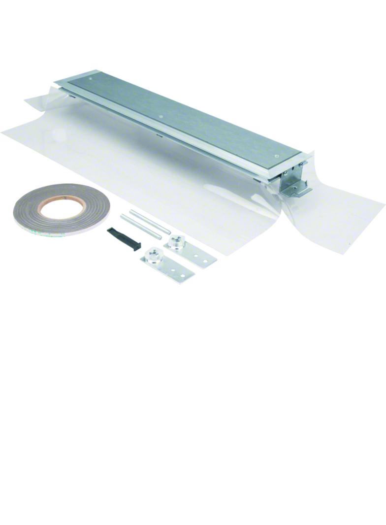 tehalit.BK Końcówka kanału boczna folia ochronna BKFD 600x(145-190)mm stal BKFDE600145 HAGER